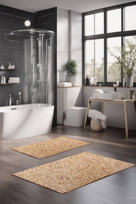 Mijölnir Juego de alfombrillas de baño CT-5173 de 2 piezas Multicolor Mijölnir Juego de alfombrillas de baño CT-5173 de 2 piezas Multicolor